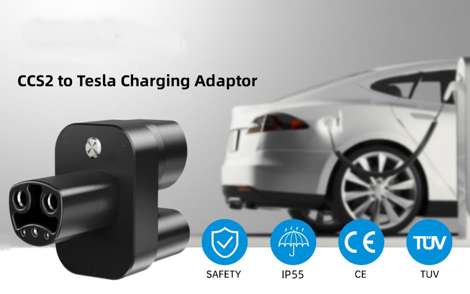 CCS2 to Tesla Adapter for EV Charger, 400A CCS2 Combo Tesla Converter