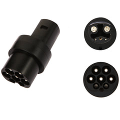 Type2 till Tesla Plug Adapter för AC 80A 250V EV laddare, Type2 Plug till Tesla Converter