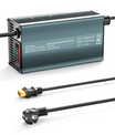 NOEIFEVO 87.6V 8A Lithium-LiFePO4-batterilader til 76.8V 24S LiFePO4-batteri, LCD-display, justerbar strøm, oplader til golfbiler, trollingmotorer, både og campingvogne