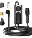 NOEIFEVO CY01 Typ 2 latauskaapeli Schuko 220V, 3,7kW mobiili seinälatauslaite sovelluksella, 6–16A 1-vaiheinen latauskaapeli sähköautoille (IEC 62196-2) & PHEV:ille
