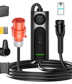 NOEIFEVO Q21W Wlan elbiloplader mobil Wallbox 11kW med APP-fjernbetjening, 5m/10m Type2 CEE16A 3-faset ladekabel 
