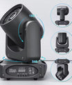 150W Bee Eye Moving Head Partylichter, RGBW Gobo Bühnenleuchten mit DMX512-Steuerung, DJ-Lichter für Weihnachten, Disco, Party, Club und Bar-Show