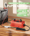 NOEIFEVO 58.4V 10A Cargador de batería LiFePO4 impermeable para batería 51.2V(48V) 16S LiFePO4
​