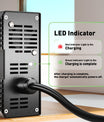 NOEIFEVO 67.2V 5A Lithium-batterilader til 16S 59.2V 60V Lithiumbatteri, med køleventilator, automatisk slukning.