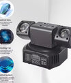 36W Disco-Licht 2-Arm LED Moving Head RGBW Partylicht mit Bienenauge, DMX512 Beam Bühnenbeleuchtung für Nachtclub, Bar, KTV