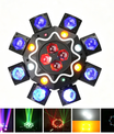 200W 8ramenné moving head světlo včelí oko, DJ pódiové osvětlení s podporou DMX512, RGBW 4 v 1 LED party světlo s dálkovým ovládáním pro svatby, bary, kluby a diskotéky