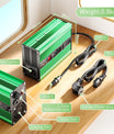 NOEIFEVO 58.4V 3A Caricabatterie LiFePO4 per batteria LiFePO4 16S 48V 51.2V, con ventilatore di raffreddamento, spegnimento automatico (VERDE)
