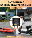 NOEIFEVO 12V 20A 2-banks (10A/bank) universell batterilader, 12V vanntett LiFePO4, litium og blysyre lader for campingvogn, båt, motorsykkel, gressklipper, trollingmotor og blysyrebatteri