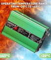 NOEIFEVO 12,6V  5A 6A 7A 8A 10A Caricabatterie al Litio per batterie Li-Ion Lipo 3S 11,1V, ventilatore di raffreddamento, spegnimento automatico (VERDE)
