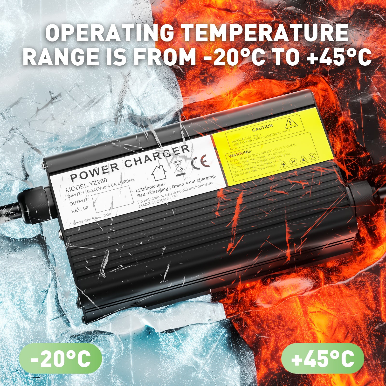 NOEIFEVO 88.2V 2.5A lithium-batterilader til 72V 77.7V 21S batteri, lader til E-cykler, scootere, elektriske enheder og motorcykler.