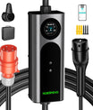 NOEIFEVO Q21W Wlan ładowarka samochodowa Wallbox 11kW z pilotem zdalnego sterowania APP, 3-fazowy kabel ładujący 5 m/10 m Type2 CEE16A 
