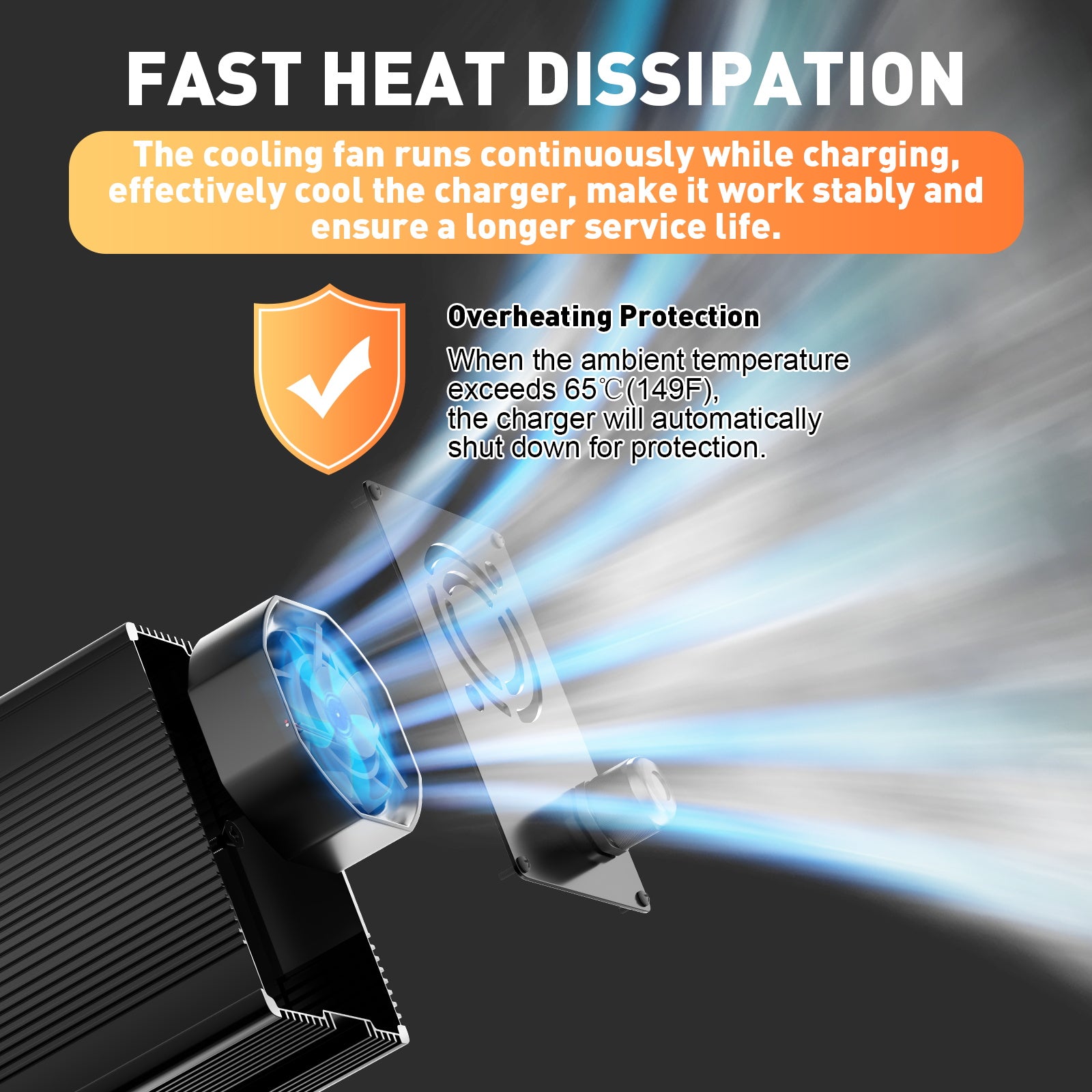 Noeifevo 14,6 V 20A LiFePO4  bateria de Carregador para bateria de lítio LiFePO4 de 12 V 12,8 V, ativação de 0 V BMS, desligamento automático, caixa de liga de alumínio