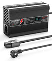 NOEIFEVO 50.4V 2.5A Carregador de lítio para baterias 12S 44.4V Li-Ion Lipo, com display LCD, ventilador de resfriamento, desligamento automático.