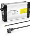 NOEIFEVO Cargador de batería de litio 33.6V 12A para batería de litio 8S 29.6V 30V, con ventilador de refrigeración, apagado automático