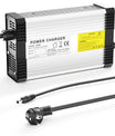 Carregador de bateria de lítio NOEIFEVO 134V 3,5A para bateria de lítio 32S 118,4V 120V, com ventilador de refrigeração e desligamento automático.