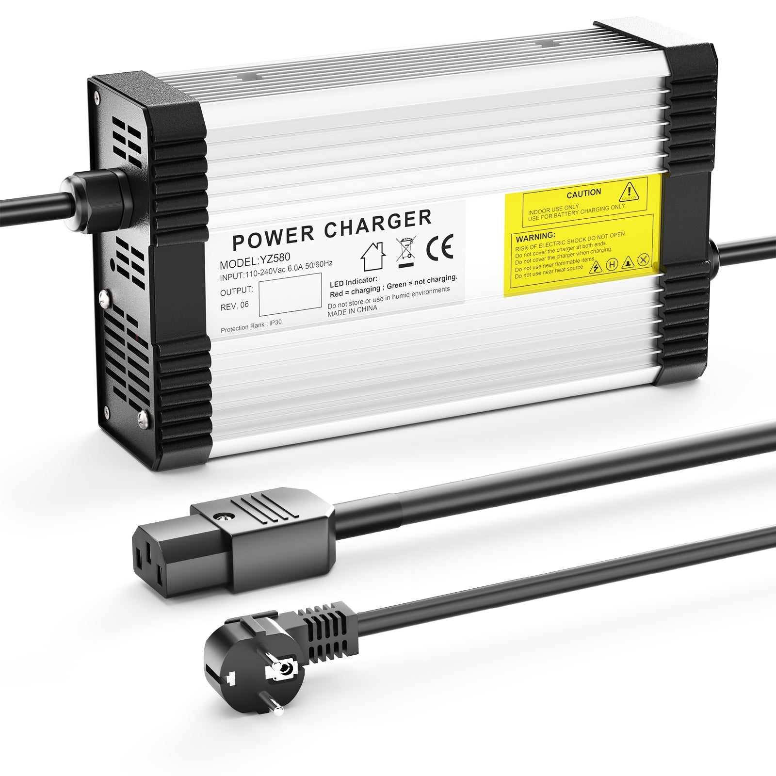 NOEIFEVO 58.8V 8A Lithium-Batterieladegerät für 14S 48V 51.8V Lithium  Batterie,mit Kühlventilator, automatische Abschaltung.