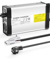 NOEIFEVO 50.4V 8A Carregador de bateria de lítio para bateria de lítio 12S 44.4V, com ventilador de resfriamento, desligamento automático.