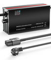 NOEIFEVO 58,8V 2-20A Lithium-baterie nabíječka pro 51.8V 52V 14S Lithium-Li-Ion-Lipo baterii, LCD displej, nastavitelný výkon, nabíječka pro E-kolo, skútr, elektrické motocykly