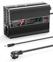 NOEIFEVO 50.4V 2.5A Lithium-batterilader til 12S 44.4V Li-Ion Lipo-batterier, med LCD-display, køleventilator og automatisk slukning