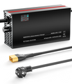 NOEIFEVO 88.2V 2-20A ładowarka do akumulatorów litowych do baterii 77.7V 21S Lithium-Ion Li-Ion Lipo, wyświetlacz LCD, regulowany prąd, ładowarka do rowerów elektrycznych, hulajnóg, motocykli elektrycznych.