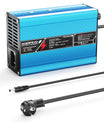 NOEIFEVO 37.8V 2A 3A 3.5A 4A Cargador de batería de litio para baterías Li-Ion Lipo 9S 33.3V, con ventilador de enfriamiento, apagado automático (AZUL)