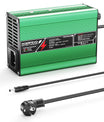 NOEIFEVO 27,6V-29,4V 5A Carregador de Bateria de Chumbo-Ácido para Bateria de 24V, Ventilador de Refrigeração, Desligamento Automático (VERDE)