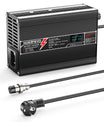 NOEIFEVO 50.4V 2.5A Carregador de lítio para baterias 12S 44.4V Li-Ion Lipo, com display LCD, ventilador de resfriamento, desligamento automático.