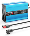 NOEIFEVO 37.8V 2A 3A 3.5A 4A Cargador de batería de litio para baterías Li-Ion Lipo 9S 33.3V, con ventilador de enfriamiento, apagado automático (AZUL)