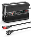 NOEIFEVO 50.4V 2.5A Lithium-batterilader til 12S 44.4V Li-Ion Lipo-batterier, med LCD-display, køleventilator og automatisk slukning