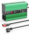 NOEIFEVO 12.6V 5A 6A 7A 8A 10A מטען ליתיום עבור סוללות Li-Ion Lipo 3S 11.1V, מאוורר קירור, כיבוי אוטומטי (ירוק)