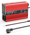 NOEIFEVO 58.8V 2A 2.5A 3A Cargador de Litio para baterías Li-Ion Lipo de 14S 51.8V, con pantalla LCD, ventilador de refrigeración, apagado automático (ROJO)