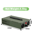 NOEIFEVO 24V 10A-100A Lithium LiFePO4 batterijlader, laadspanning 29,2V, LCD-scherm, stroom instelbaar, ventilator