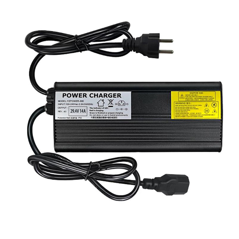 מטען ליתיום NOEIFEVO 54.6V 5A לסוללת 13S 48V, תצוגת LED, בית אלומיניום, מאוורר