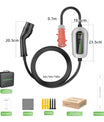 Noeifevo F094  veículos eléctricos de carregamento de Estação 11KW 16A trifásico de 3/5 metros para tipo 2 eléctricos do veículos