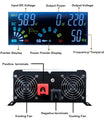 Omvormer 12V 24V 48V 60V 72V 96V naar 230V, spanningsconverter 5000W tot 12000W, pure sinusgolf omvormer met LCD spanningsweergave