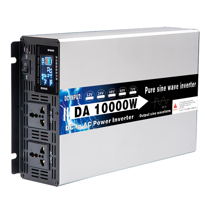 12V 24V 48V 60V 72V zuivere sinusgolf omvormer, 4000W 12000W zonne-energie auto-omvormer met afstandsbediening