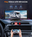 NOEIFEVO 10,26 pollici schermo Carplay per auto con Carplay wireless, Android Auto, MirrorLink, touchscreen IPS 1080P, radio portatile, supporta Bluetooth/comandi vocali vivavoce/GPS/Siri/trasmissione FM/Aux/scheda TF.