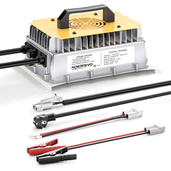  NOEIFEVO 58,4 V 50 A LiFePO4 Ładowarka do akumulatora 51,2 V (48 V) 16 S LiFePO4, wodoodporna, aktywowana 0 V BMS