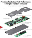 Batterij-BMS met 4,3-inch display, intelligente actieve BMS 8S–16S 200A 24V–48V Li-Ion/LiFePO4/LTO 2A batterij-energiebalancer met Bluetooth, CAN/RS485