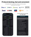 Batterij-BMS met 4,3-inch display, intelligente actieve BMS 8S–16S 200A 24V–48V Li-Ion/LiFePO4/LTO 2A batterij-energiebalancer met Bluetooth, CAN/RS485