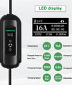 Cabo de carregamento de veículos eléctricos móveis de 15 metros Noeifevo, carregador de veículos eléctricos portátil de 3,7KW 16A Tipo 2 Tipo 1 com Schuko