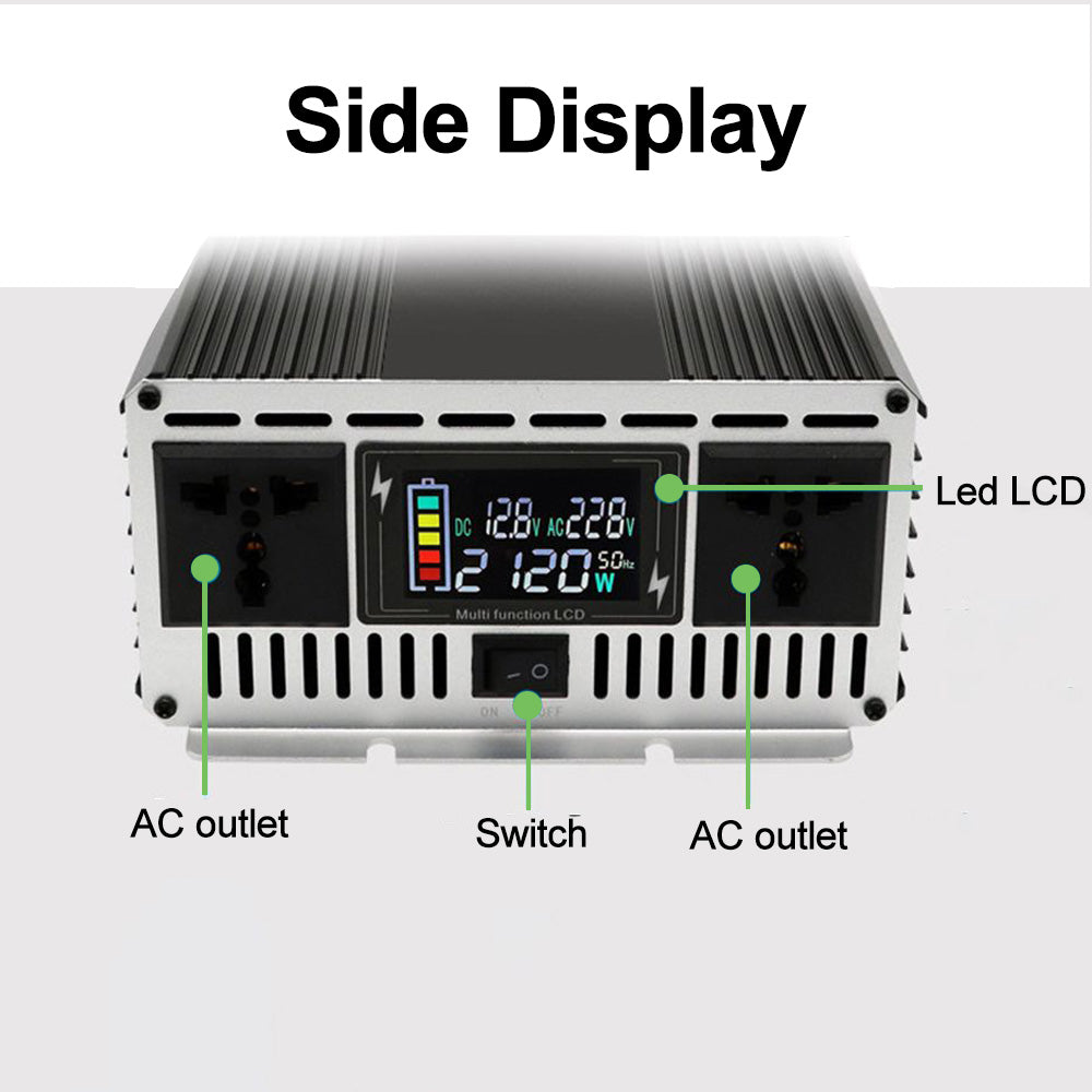 Reiner Sinus-Wechselrichter DC 12V zu AC110V 220V 3000W 4000W 5000W 6000W 8000W Spannungswandler Stromrichter Solar-Wechselrichter