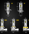 NOEIFEVO H7 H11 H4 9005 9006 Lâmpadas de Faróis, 80W 12V, 6500K Branco, Feixe Alto e Baixo, 2 Peças Lâmpadas para Carro