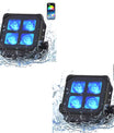 40W wasserdichter LED-PAR-Scheinwerfer (4x10W RGBWA+UV) mit integriertem Akku und DMX-Steuerung für DJs und Discos