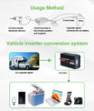 Inversor de potência portátil 3000W 4000W 5000W 6000W 8000W Inversor de onda sinusoidal pura DC 24V para AC 110V 220V Conversor de tensão solar para automóvel