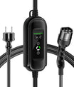 Noeifevo Portátil Tipo 2/Tipo 1 3.7KW 16A EV Cargador,  5m/10m/15m móvil EV Cable de carga con Schuko