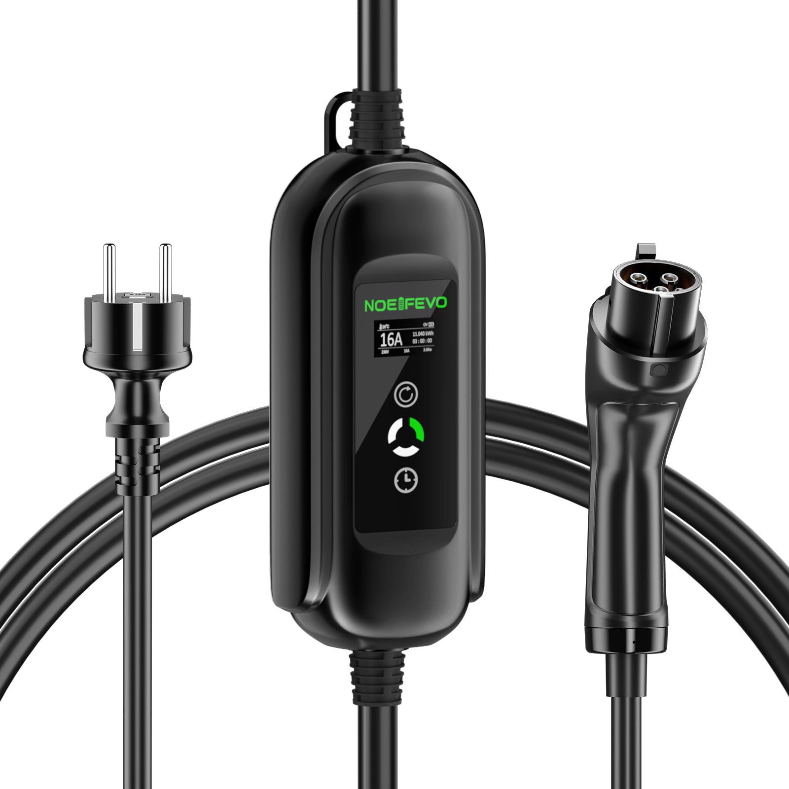 Noeifevo Tragbares Typ1 3.6KW 16A EV-Ladegerät, 5m/10m mobiles EV-Ladekabel mit Schuko