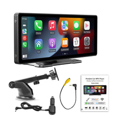 NOEIFEVO B5303 Pantalla inalámbrica CarPlay para autos, compatible con Apple CarPlay y Android Auto, radio portátil con pantalla táctil HD de 10,26", receptor de audio para automóvil con control por voz, Mirror Link, Bluetooth, GPS y FM AUX.