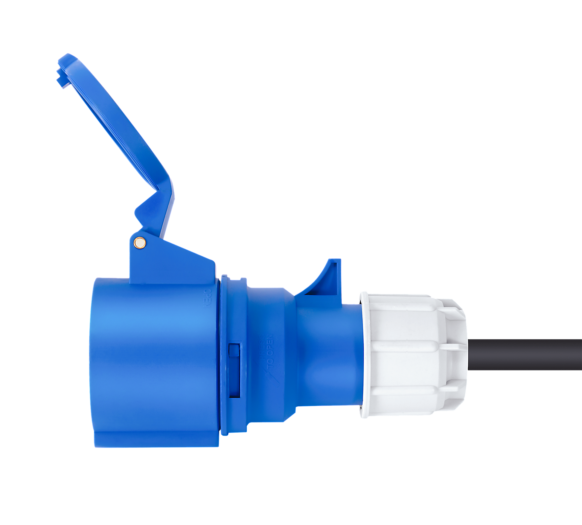 Enchufe CEE 32A a tipo 2, CEE 32A a tipo 2 (lado de carga) Adaptador para vehículos eléctricos Estación de carga