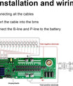 BMS 8S–16S 24V–48V 200A Domácí bateriový systém s aktivním vyvažováním 2A, vestavěným Bluetooth a komunikací RS485/CAN pro solární systémy